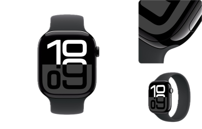 Фото 2 — Apple Watch Series 10 42 мм jet black (черный глянец)
