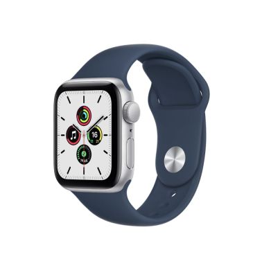 Фото 1 — Apple Watch SE 2020 40 мм спортивный ремешок серебристого цвета