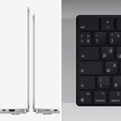 Фото 3 — Apple MacBook Pro 16" (M1 Pro 10C CPU, 16C GPU, 2021) 16 ГБ, 1 ТБ SSD, Серебристый MK1F3