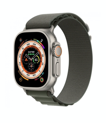 Фото 1 — Apple Watch Ultra 49 мм, корпус из титана, ремешок Alpine (S) Зеленый