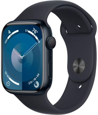 Фото 1 — Apple Watch Series 9 45 мм Темная ночь, спортивный ремешок